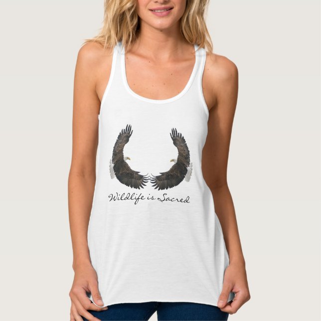 Bald Eagle Wildlife Birdlover Geschenk Tank Top (Vorderseite)