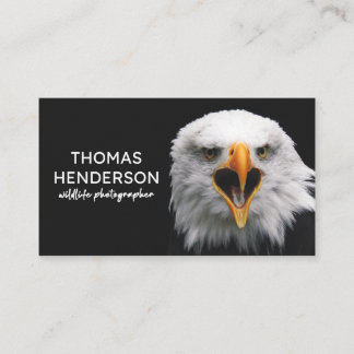 Bald Eagle Wildlife Fotograf Business Card Visitenkarte