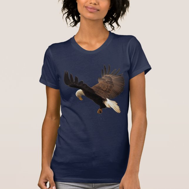 Bald Eagle Wildlife Fotografie Birdlover Design T-Shirt (Vorderseite)