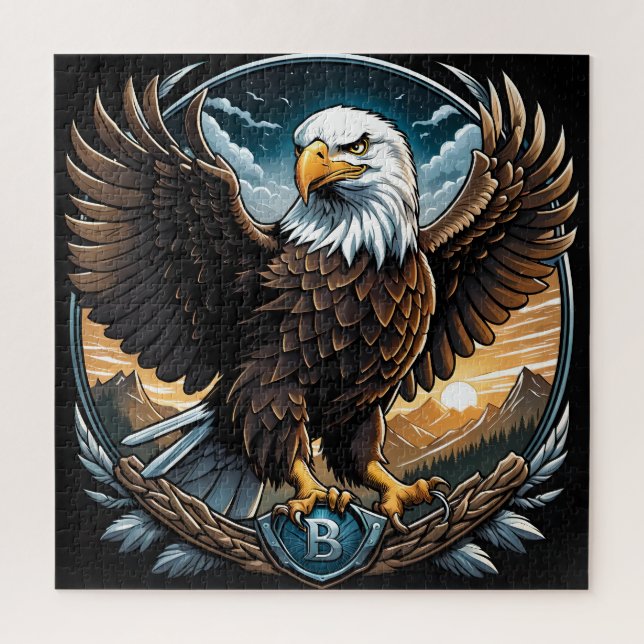 Bald Eagle Wildlife Puzzle (Vertikal)