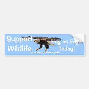BALD EAGLE Wildlife Supporter Funny Autoaufkleber
