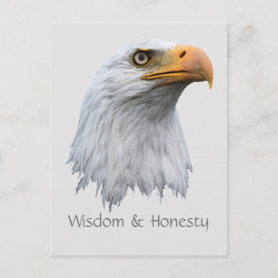 Bald Eagle Wisdom & Honesty anpassbar Postkarte
