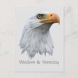 Bald Eagle Wisdom & Honesty anpassbar Postkarte