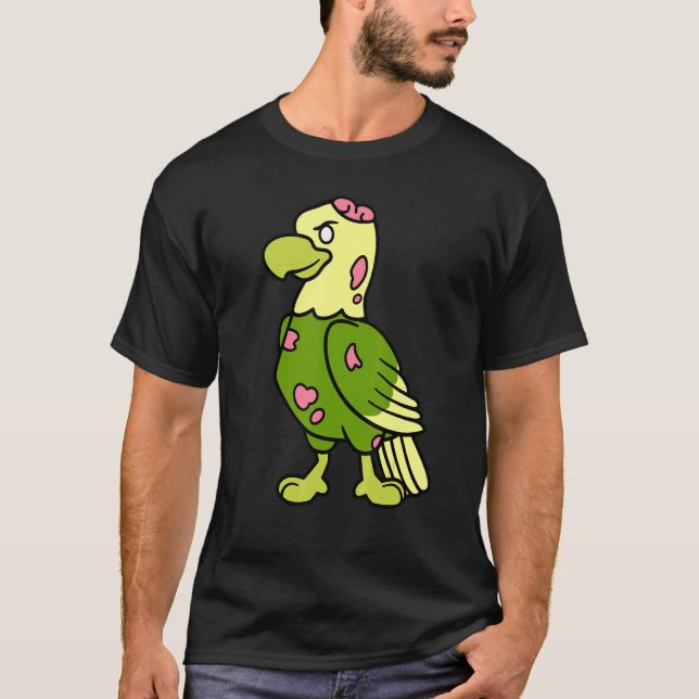 Bald Eagle Zombie Halloween Animal Bird Graphic T-Shirt (Vorderseite)