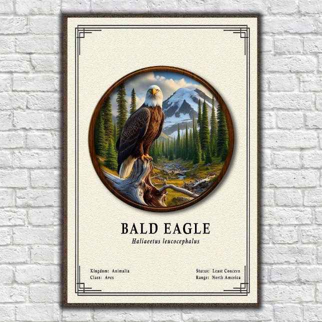 Bald Eagle Zoology Series Poster (Von Creator hochgeladen)