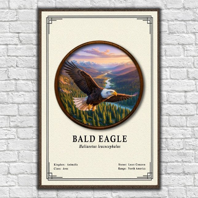 Bald Eagle Zoology Series Poster (Von Creator hochgeladen)
