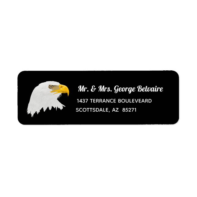 Bald Eaglel Rücksendeadresse (Vorne)