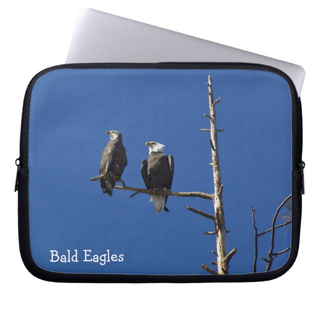 Bald Eagles Laptop Bag Laptopschutzhülle (Vorderseite)