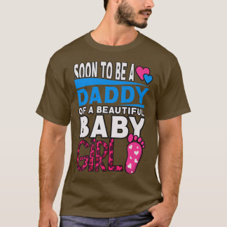 Bald ein Papa zu sein, ein schönes Baby Mädchen T-Shirt