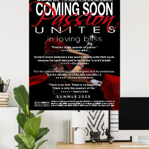 Bald erscheinendes Engagement-Anzeigeplakat Poster