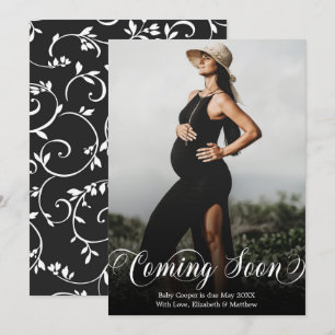 Bald Foto Schwangerschaftsankündigung Karte