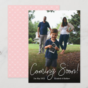 Bald Foto Schwangerschaftsankündigung Karte