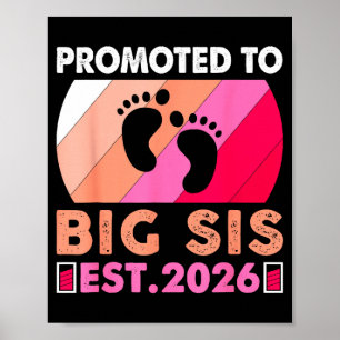 Bald große Schwester 2026 Lustig zur großen Schwes Poster