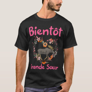 Bald große Schwester Ankündigung Schwangerschaft E T-Shirt