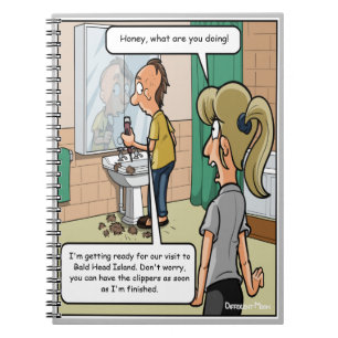 Bald Head Island Funny Notebook Notizblock