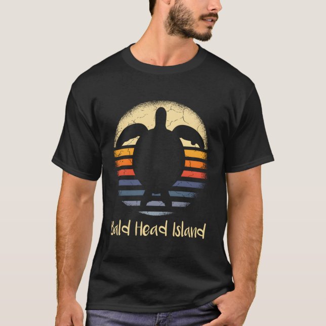 Bald Head Island North Carolina Nc Sea Turtle Lieb T-Shirt (Vorderseite)