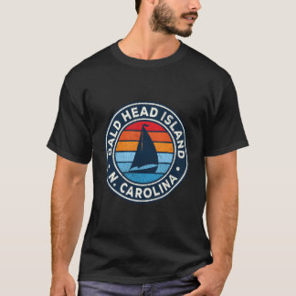 Bald Head Island North Carolina Nc Vintag Sailboa T-Shirt