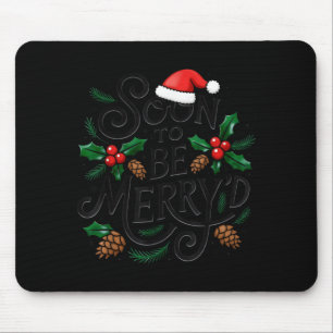 Bald Heiratet Weihnachten Verlobter Santa  Mousepad