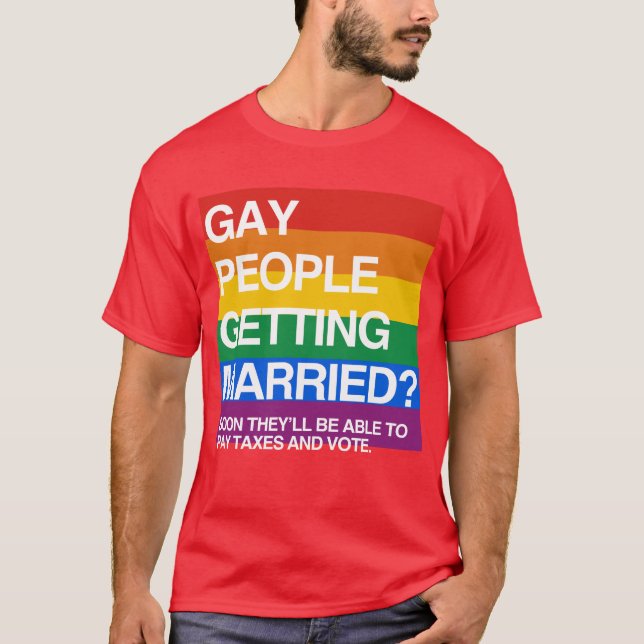 BALD HOMOSEXUELLE LEUTE SIND IN DER LAGE, STEUERN T-Shirt (Vorderseite)