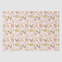 Bald hühnerflorales Muster Seidenpapier