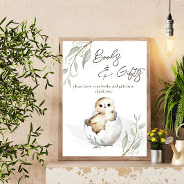Bald hüten Baby-Duschbücher Geschenke Zeichen Poster