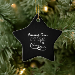 Bald in ein Krankenhaus in Ihrer Nähe Keramik Ornament