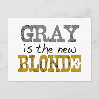 Bald ist die neue Blondine Postkarte