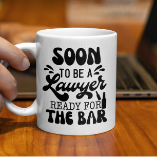 Bald ist ein Anwalt bereit für die Bar Law School Kaffeetasse