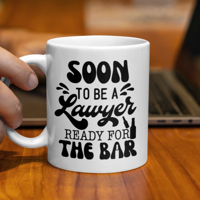 Bald ist ein Anwalt bereit für die Bar Law School Kaffeetasse (Von Creator hochgeladen)
