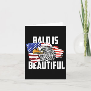 Bald ist schön 4. Juli Adle Patriotic Amerika Karte
