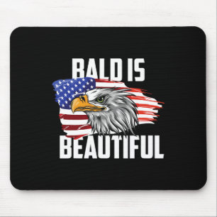 Bald ist schön 4. Juli Adle Patriotic Amerika Mousepad