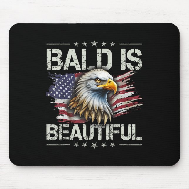 Bald ist wunderschön 4. Juli Unabhängigkeitstag. Mousepad (Vorne)