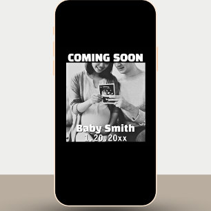 Bald kommt die neutrale Schwangerschaft der sozial Ankündigung