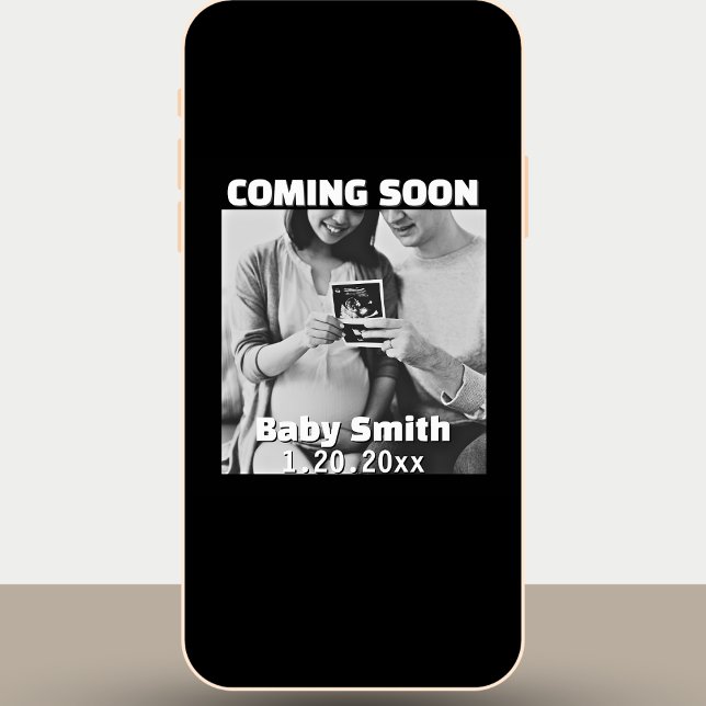 Bald kommt die neutrale Schwangerschaft der sozial Ankündigung (Von Creator hochgeladen)