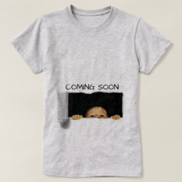 Bald kommt Flüchtige Blick-A-Boo Baby Custom T-Shirt