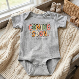 Bald kommt Geburt (Schwangerschaftsankündigung) Vi Baby Strampler