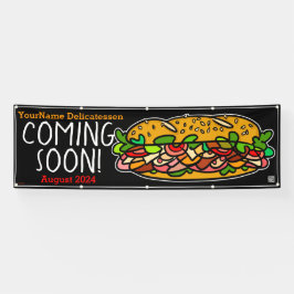 Bald kommt Grand Opening Sandwich Shop Business Banner