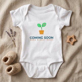 Bald Kommt Pflanze Sommer Neugeborenes Wachsen, Sü Baby Strampler