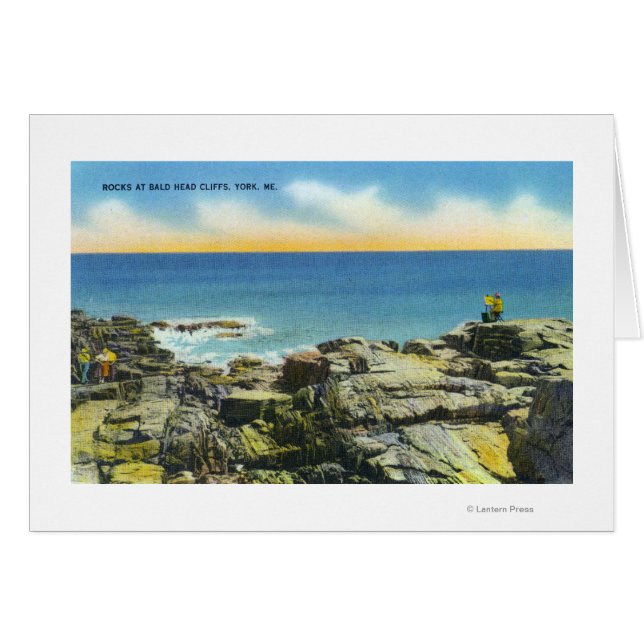 Bald Kopf Cliffs View the Rocks and Surf (Vorderseite (Horizontal))