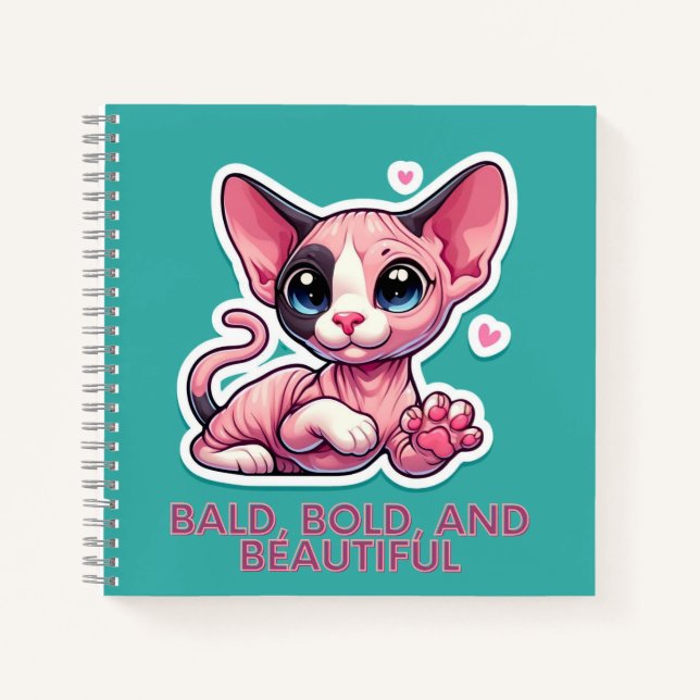 Bald kühl und schön auf Notebook Notizbuch (Vorderseite)