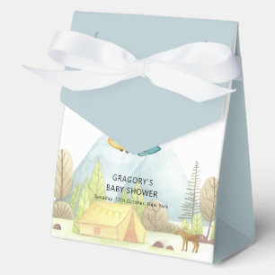 Bald Landung Vintage-Wald-Flugzeug-Baby-Party Geschenkschachtel
