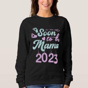 Bald Mama 2023 Erstmalige Mutterschaft Schwangersc Sweatshirt