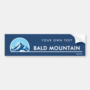 Bald Mountain Idaho Ski-Aufkleber Autoaufkleber