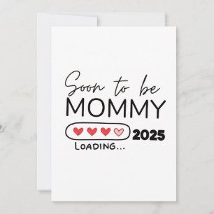 Bald Mutter 2025 Valentinstag Schwangerschaft Feiertagskarte