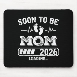 Bald Mutter 2026 Funny Schwangerschaftsankündigung Mousepad