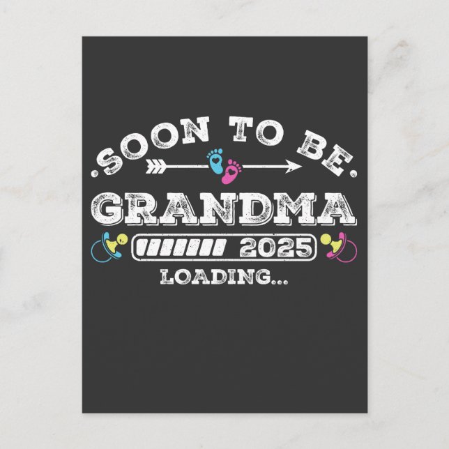 Bald Oma 2025 Loading Postkarte (Vorderseite)