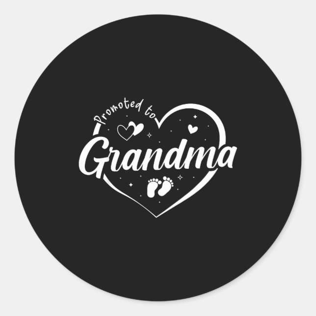 Bald Oma, bald Großmutter, neue Gigi F Runder Aufkleber (Vorderseite)