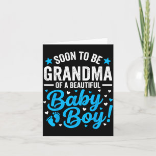 Bald Oma eines wunderschönen kleinen Jungen Karte