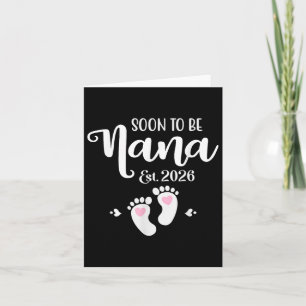 Bald Oma Est. 2026 Baby Lustige Oma  Karte