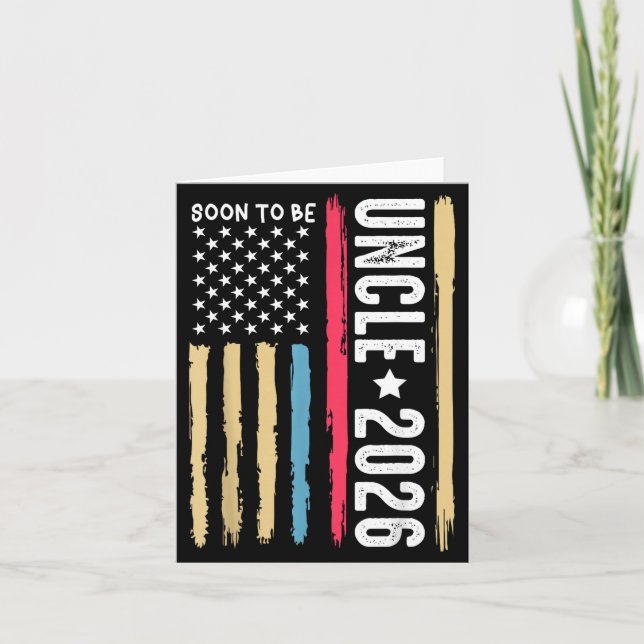 Bald Onkel 2026 Wird Neuer Onkel Werden Ankündigun Karte (Vorderseite)